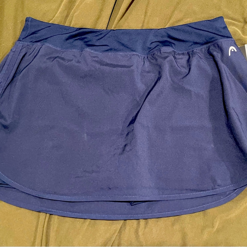HEAD Navy Blue Athletic skort. New with tags. Sz: XL